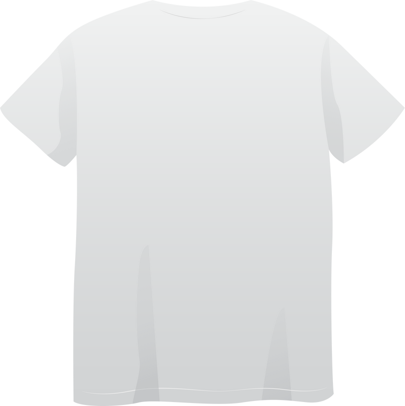 White Plain T-shirt Back Mockup Design