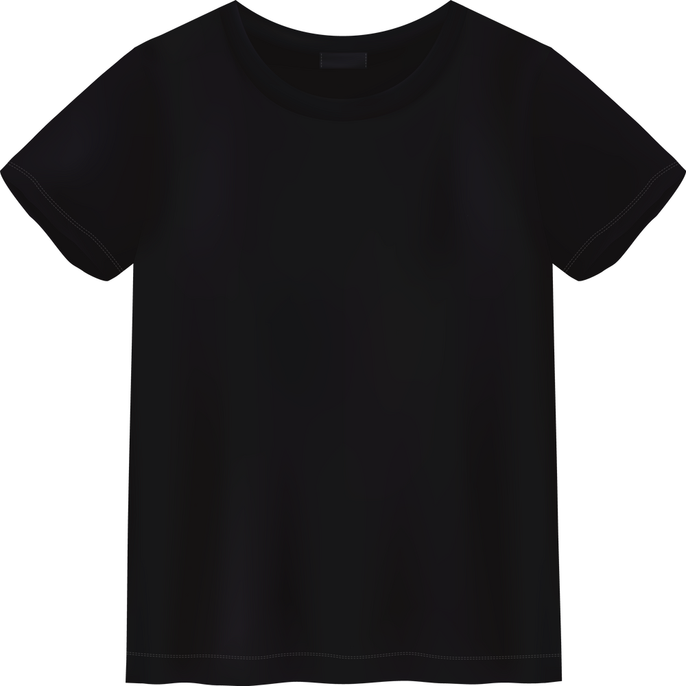 Unisex Black T Shirt Mock up. T-Shirt Design Template.